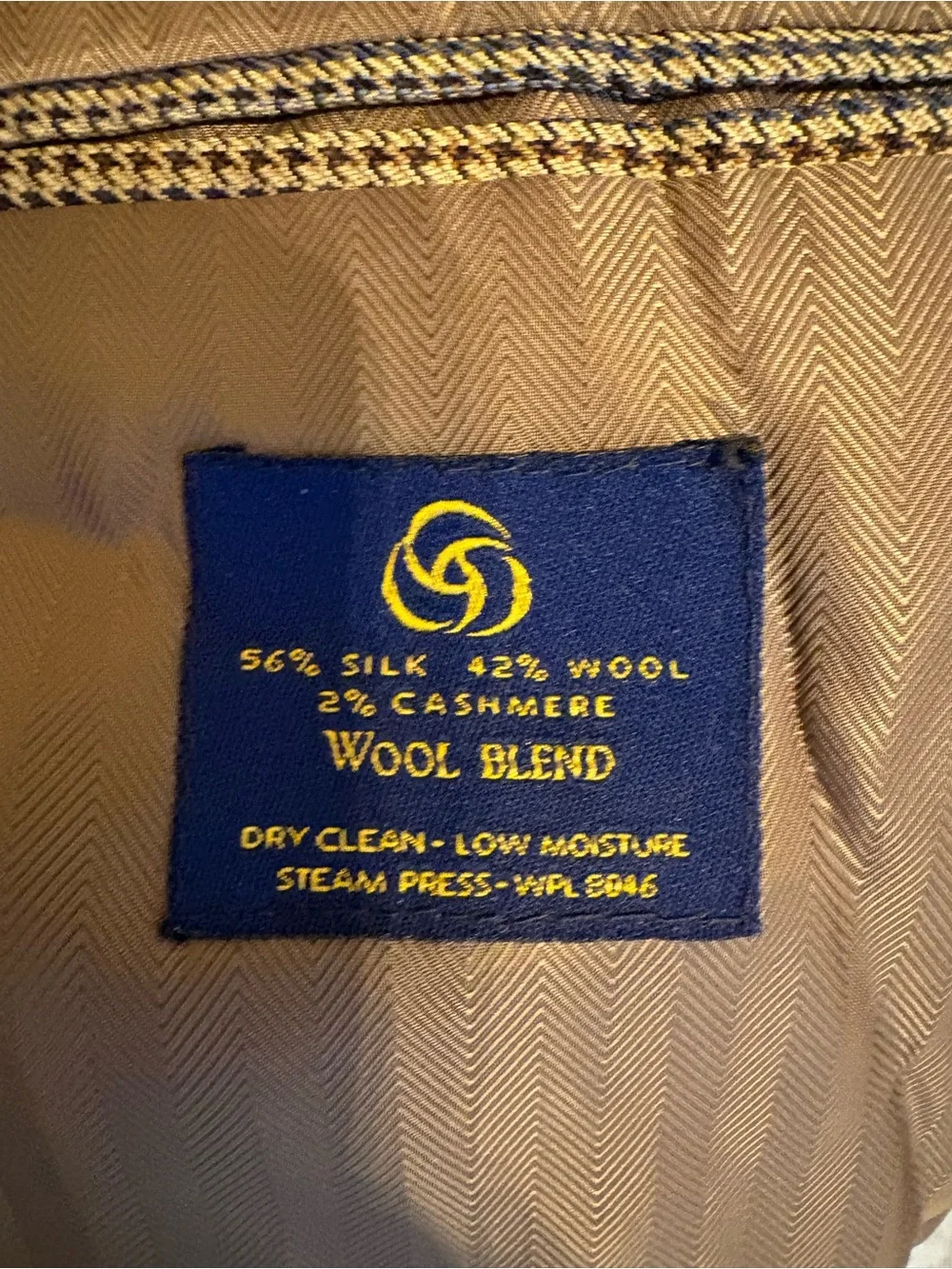 Men's Classic Single-Breasted Brown Check Blazer